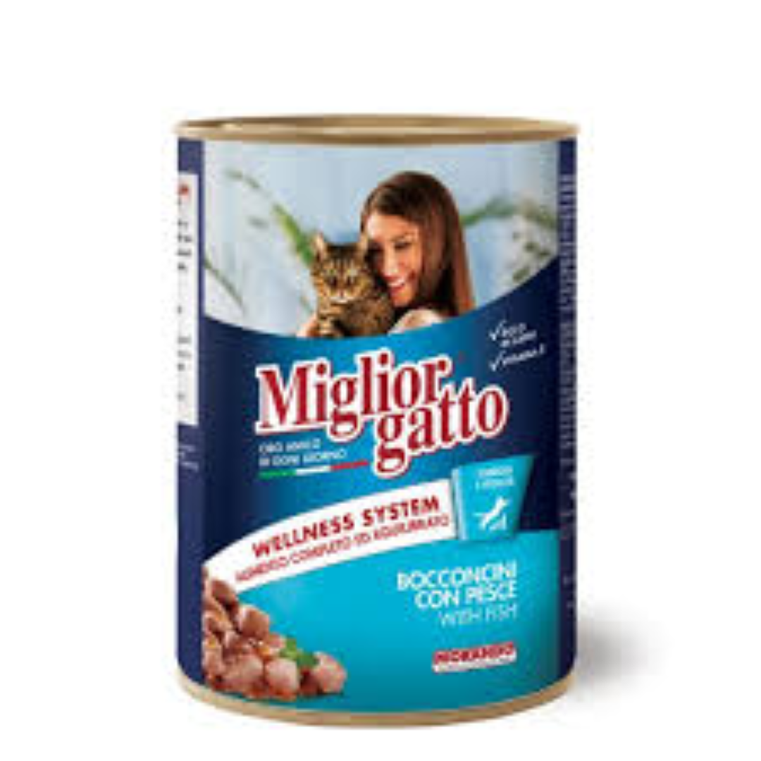 MIGLIORGATTO CANNED CAT FOOD WITH FISH 405G